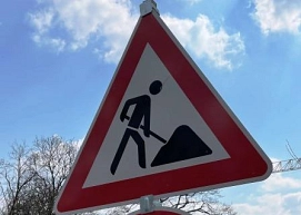 Verkehrszeichen "Achtung Baustelle"&nbsp;&copy;&nbsp;Stadt Burscheid